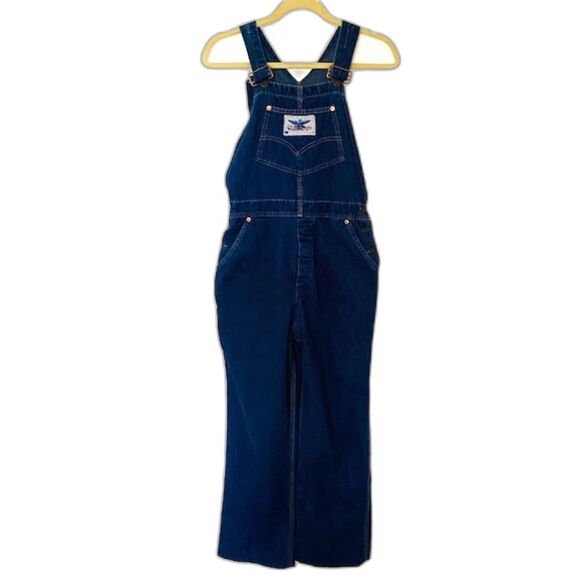 Levis Rare Vintage SF 207 Orange Tab Denim Blue Jeans Overalls Unisex Sz 12 - Picture 5 of 16